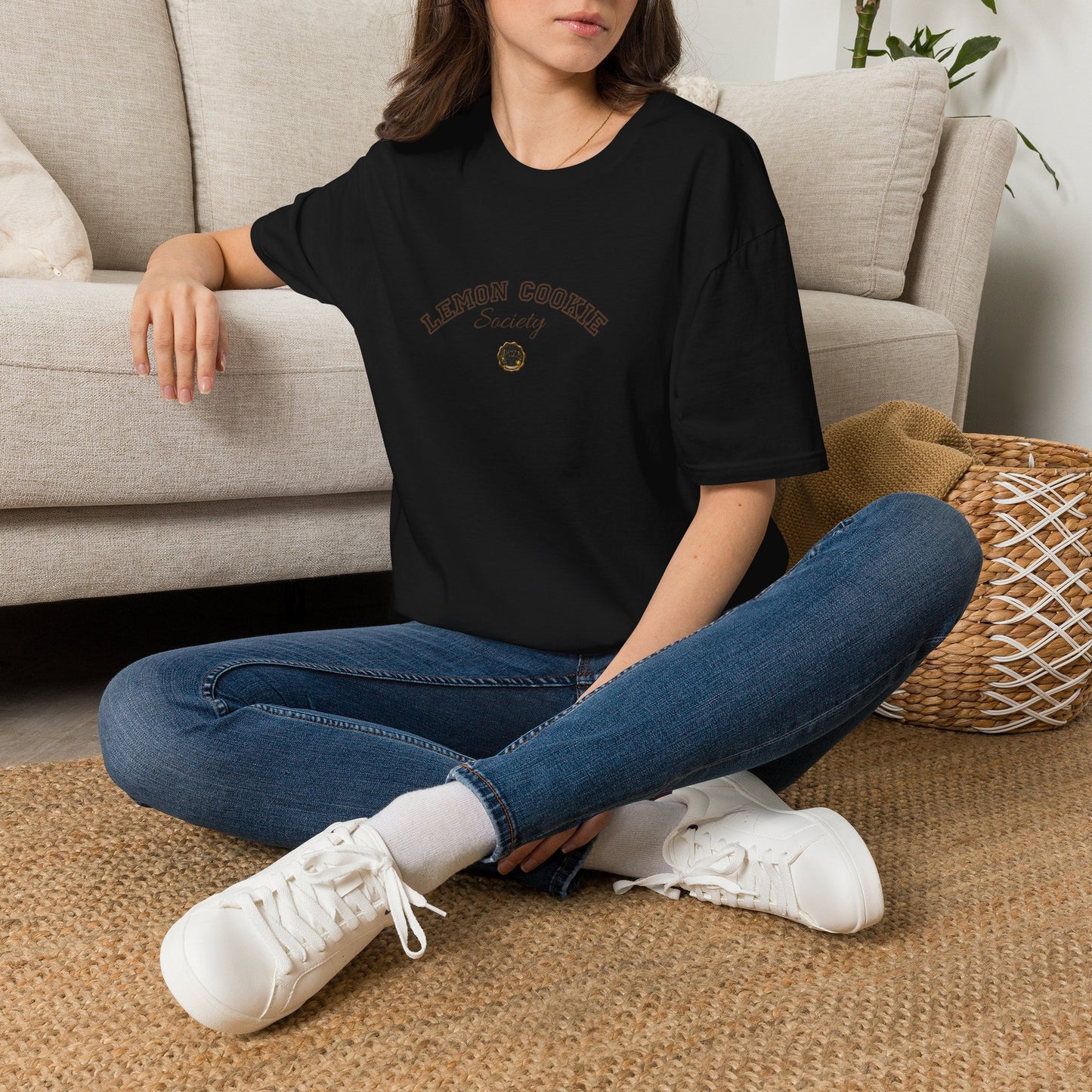 Lemon Cookie Society T-Shirt | Minimal Vintage Logo Tee