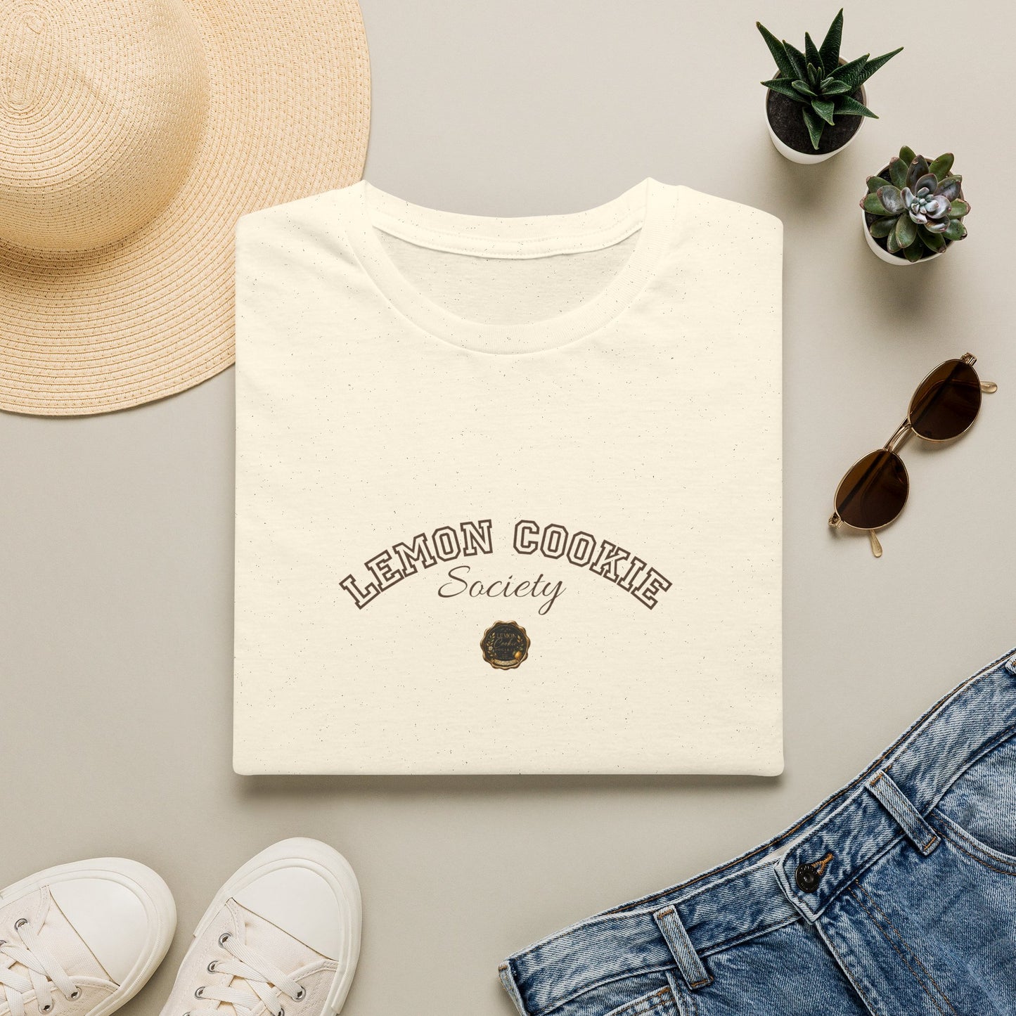 Lemon Cookie Society T-Shirt | Minimal Vintage Logo Tee