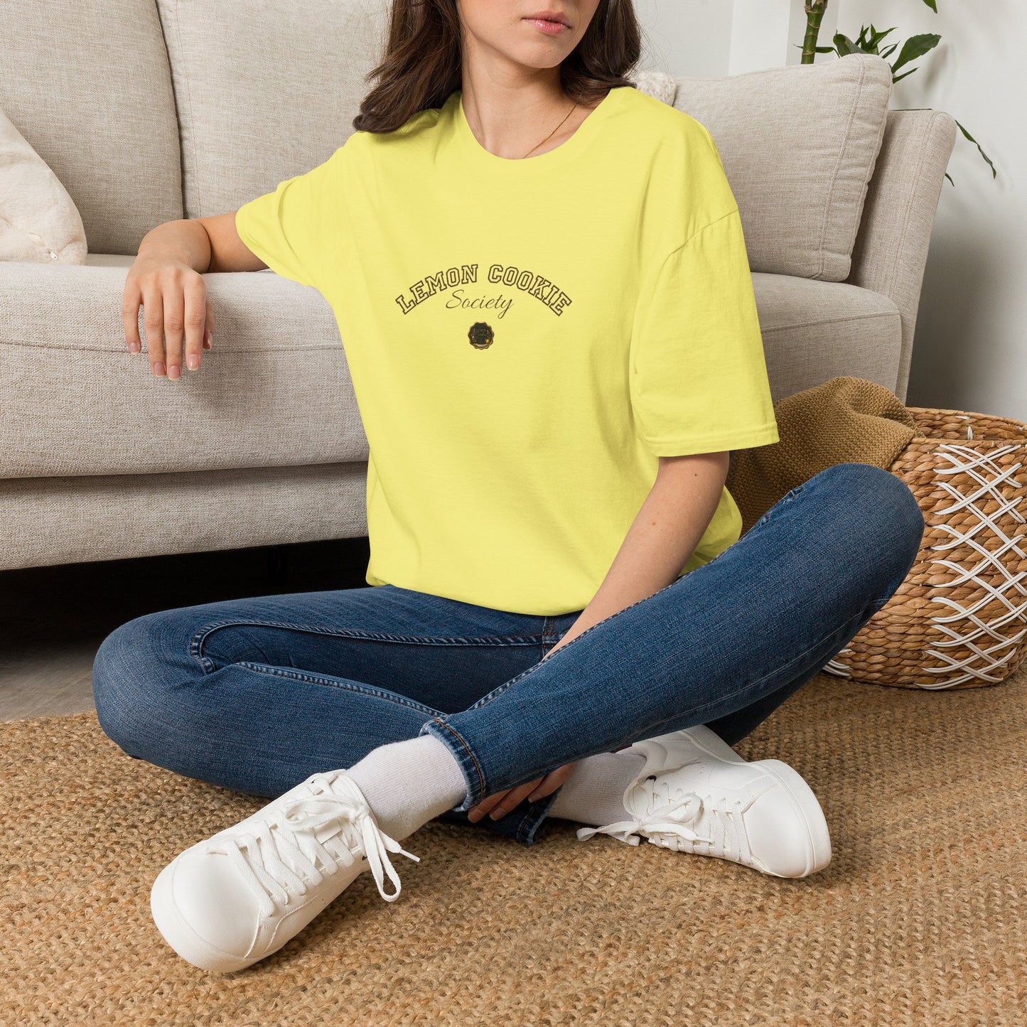 Lemon Cookie Society T-Shirt | Minimal Vintage Logo Tee