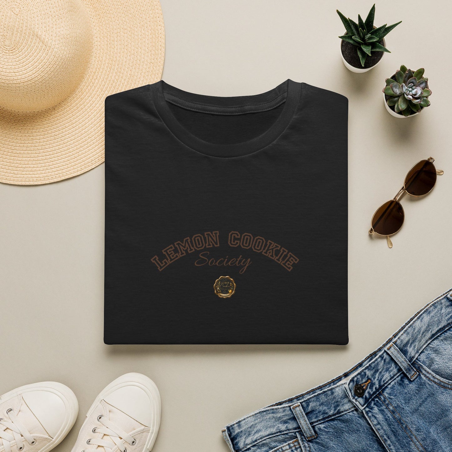 Lemon Cookie Society T-Shirt | Minimal Vintage Logo Tee