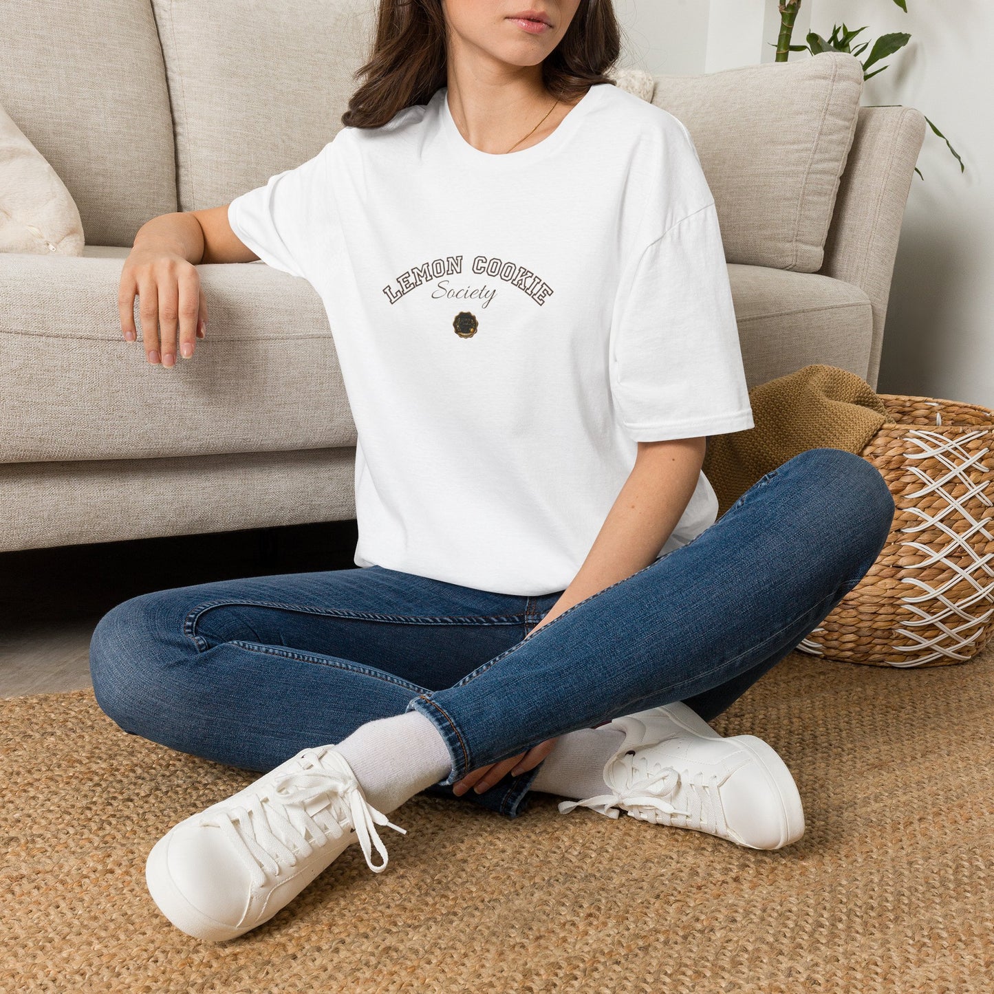 Lemon Cookie Society T-Shirt | Minimal Vintage Logo Tee