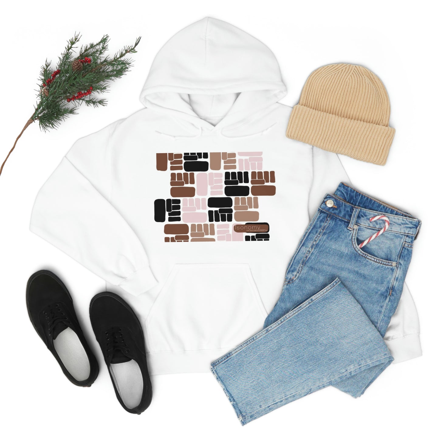 Brown Fist Heavy Blend™ Hooded Sweatshirt
