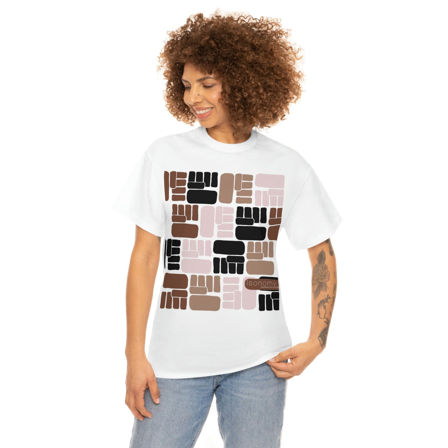 Brown Fist Heavy Cotton Tee