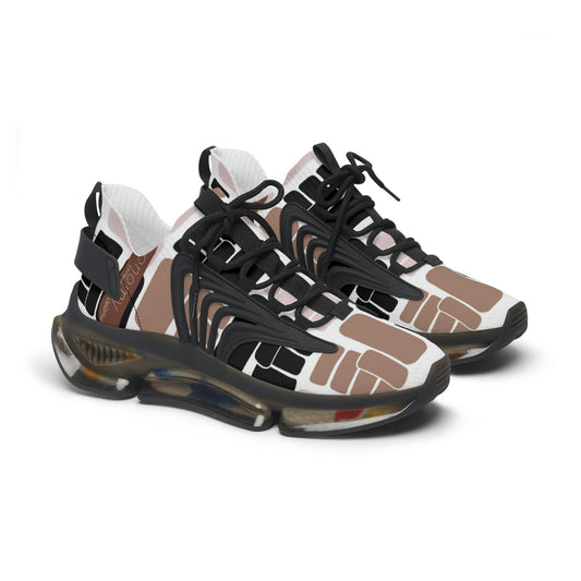 Brown Fist Mesh Sneakers