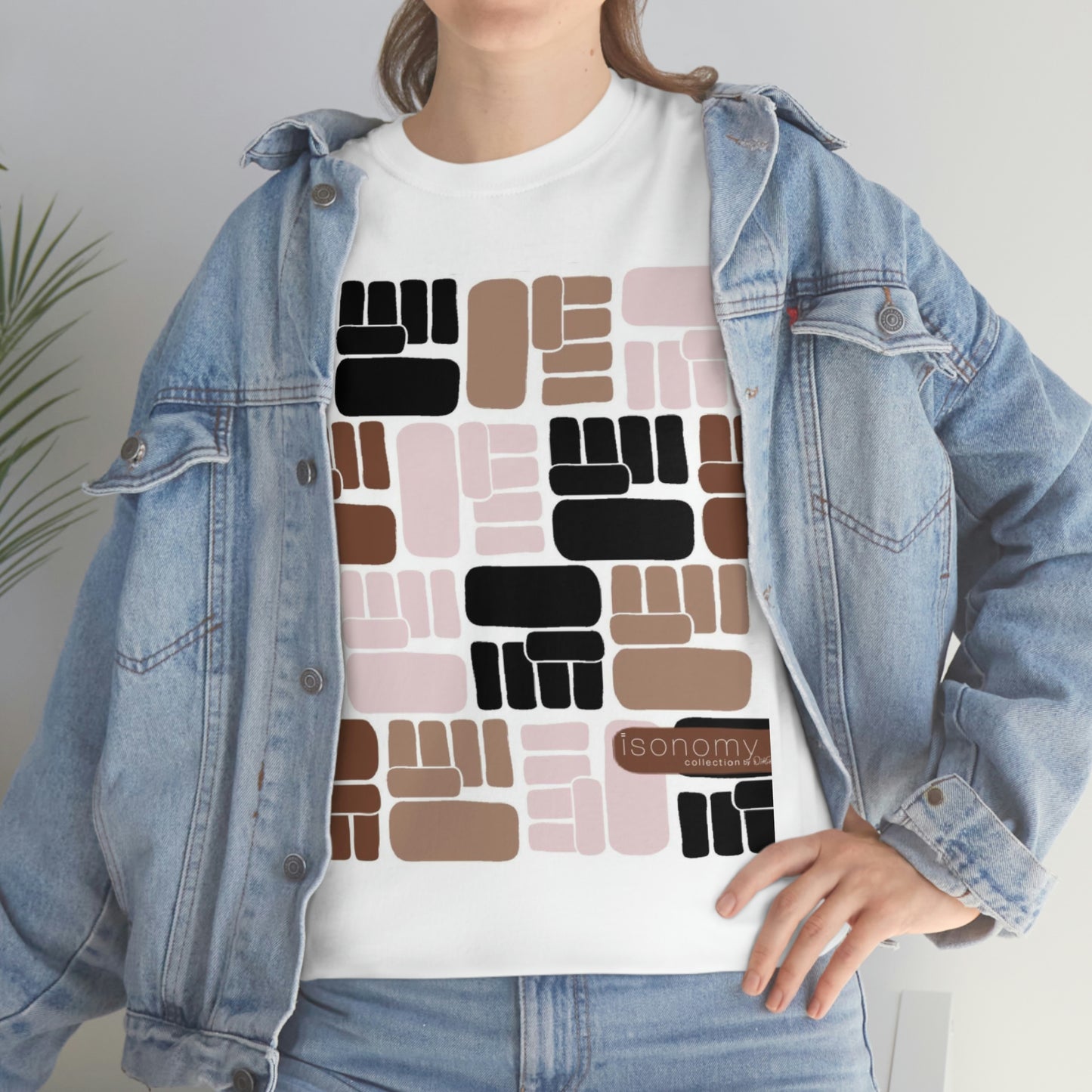 Brown Fist Heavy Cotton Tee