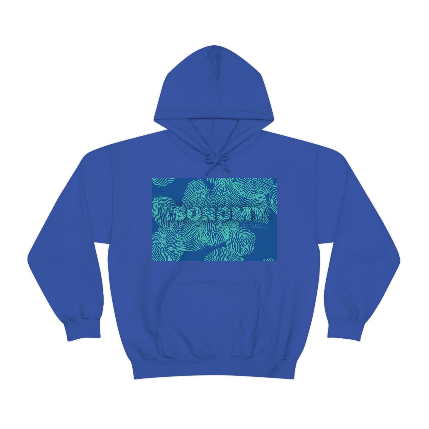 Blue Fingerprint Heavy Blend™ Hooded Sweatshirt