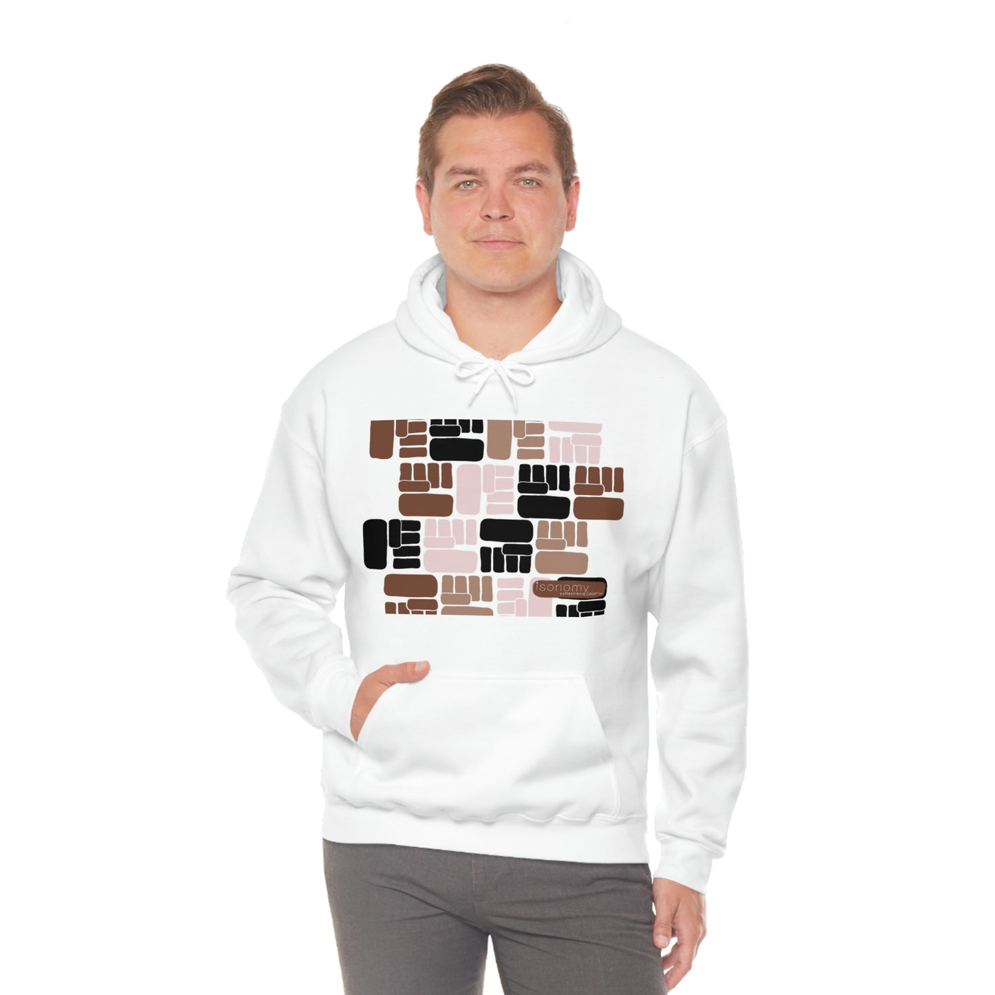 Brown Fist Heavy Blend™ Hooded Sweatshirt