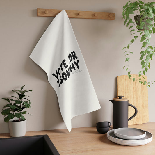 Vote Blk Hand Towel