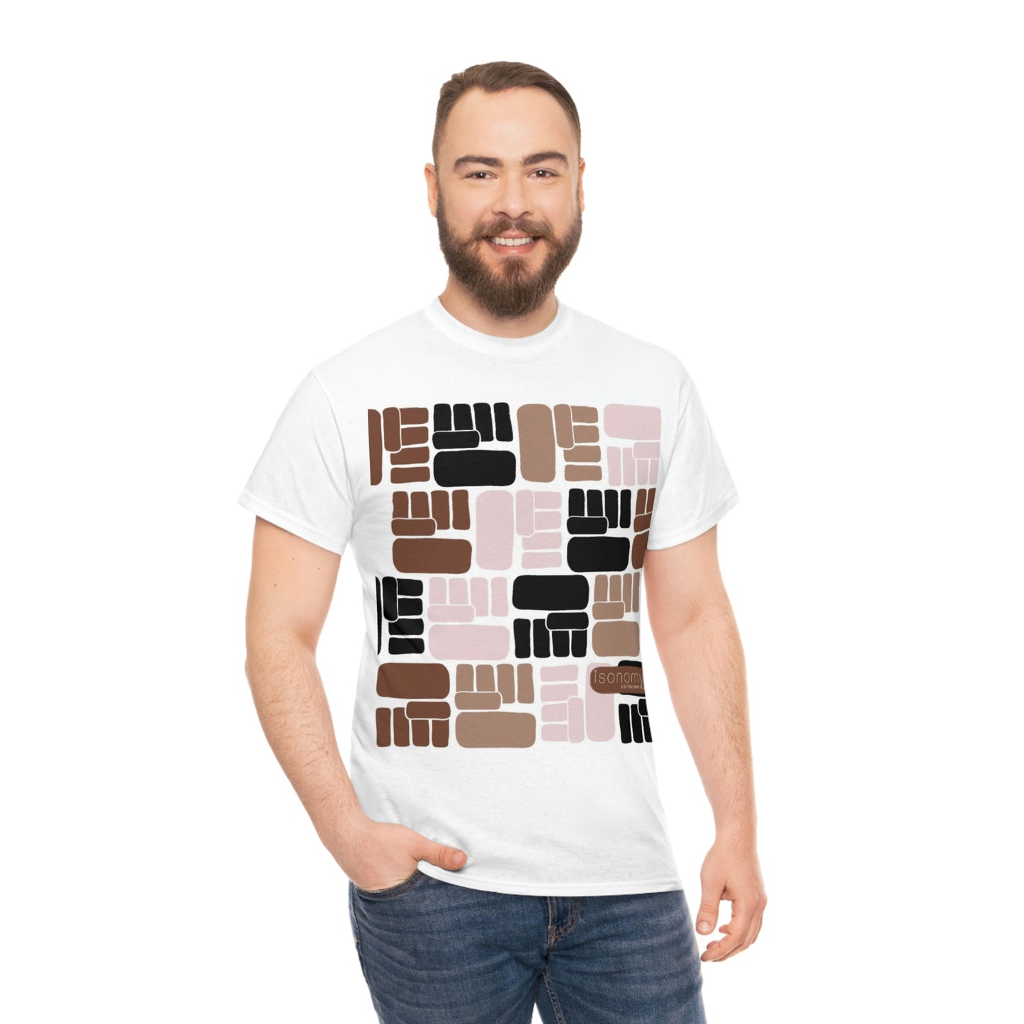Brown Fist  Heavy Cotton Tee