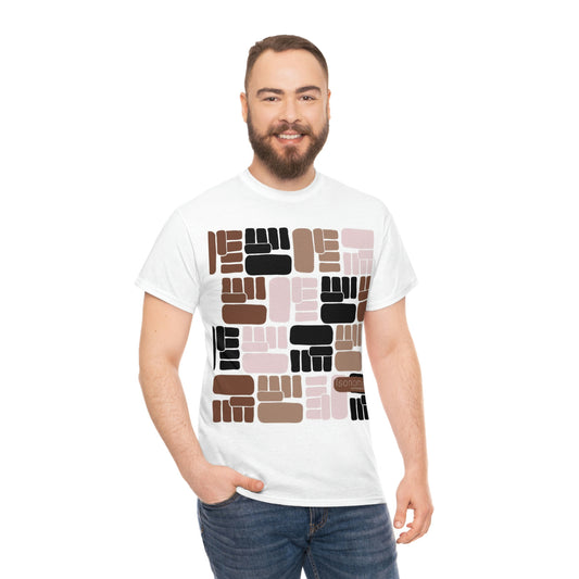 Brown Fist  Heavy Cotton Tee