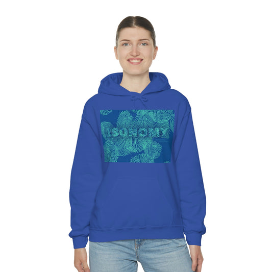 Blue Fingerprint Heavy Blend™ Hooded Sweatshirt W