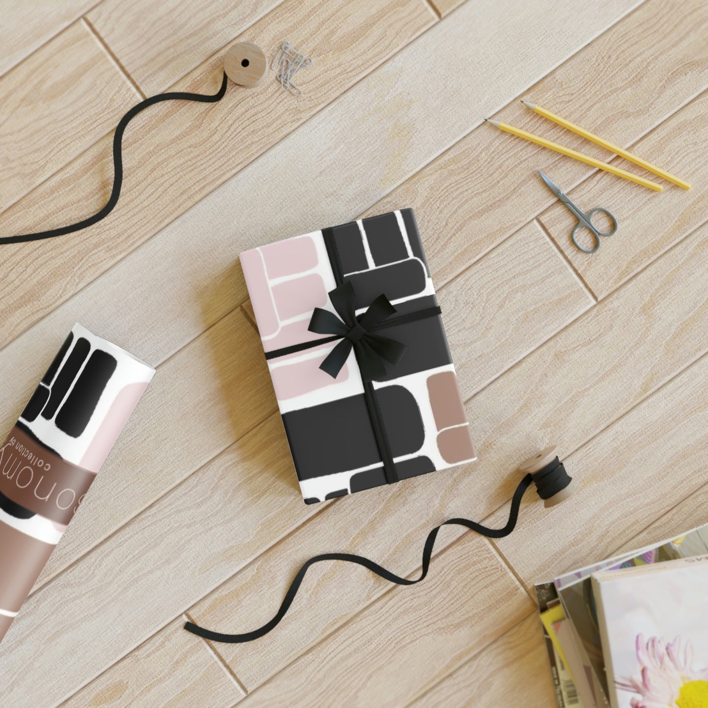 Brown Fist Gift Wrapping Paper Rolls, 1pc