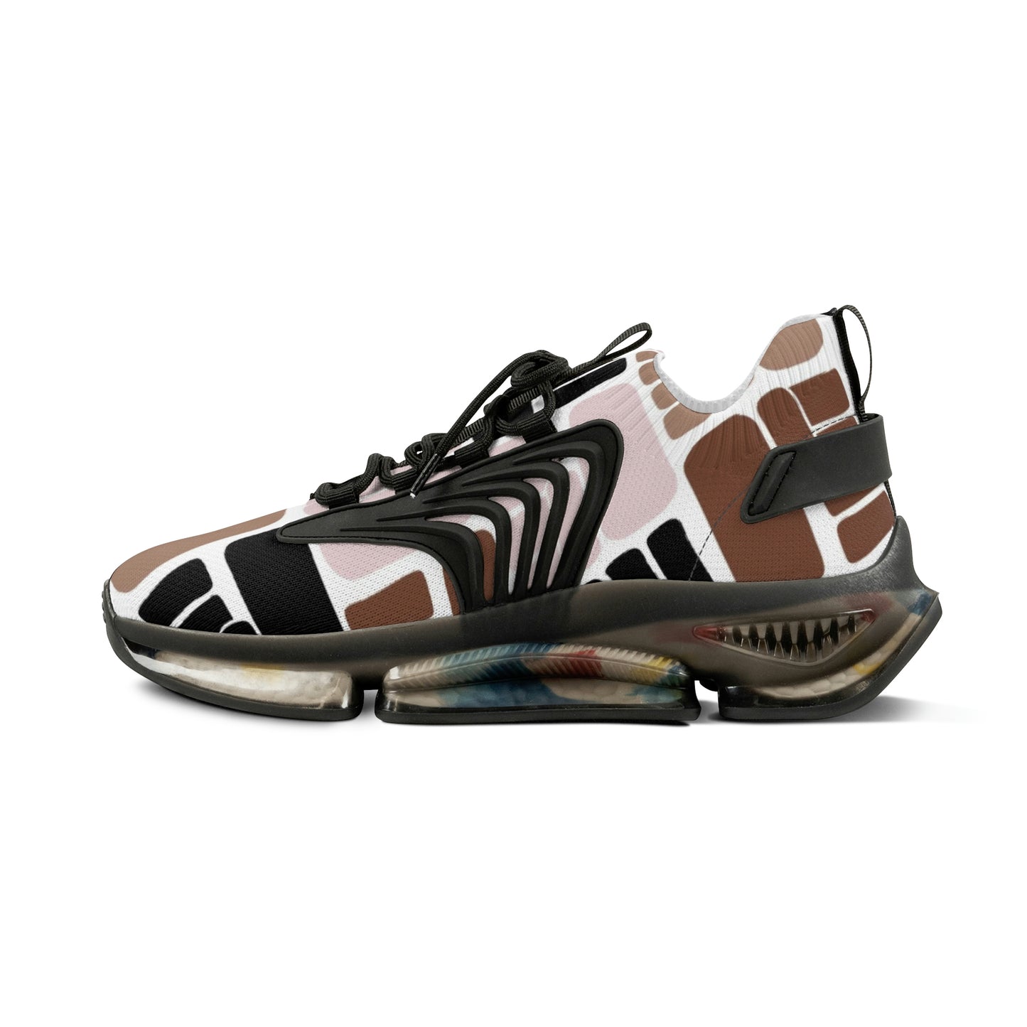 Men's Brown Fist Mesh Sneakers