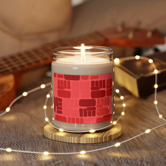 Red Scented Soy Candle, 9oz