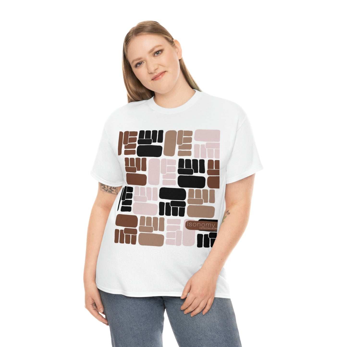 Brown Fist  Heavy Cotton Tee