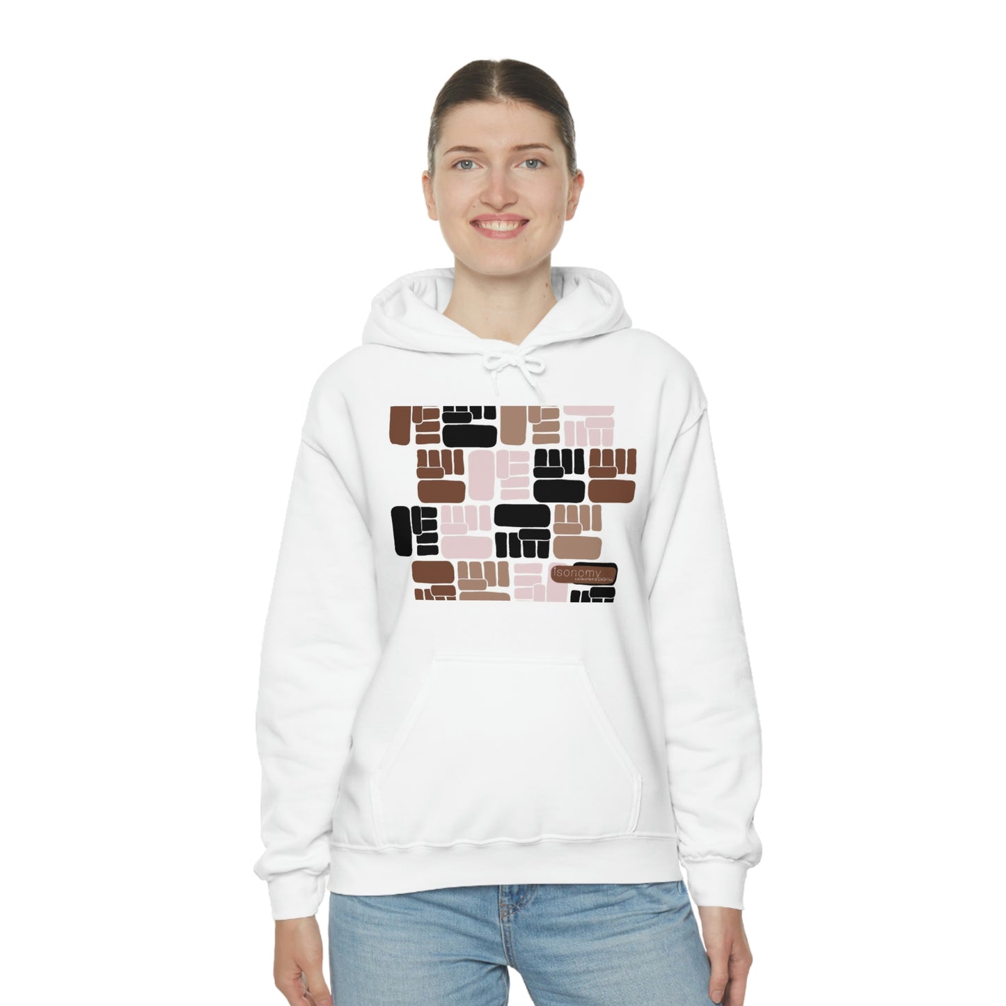 Brown Fist Heavy Blend™ Hooded Sweatshirt