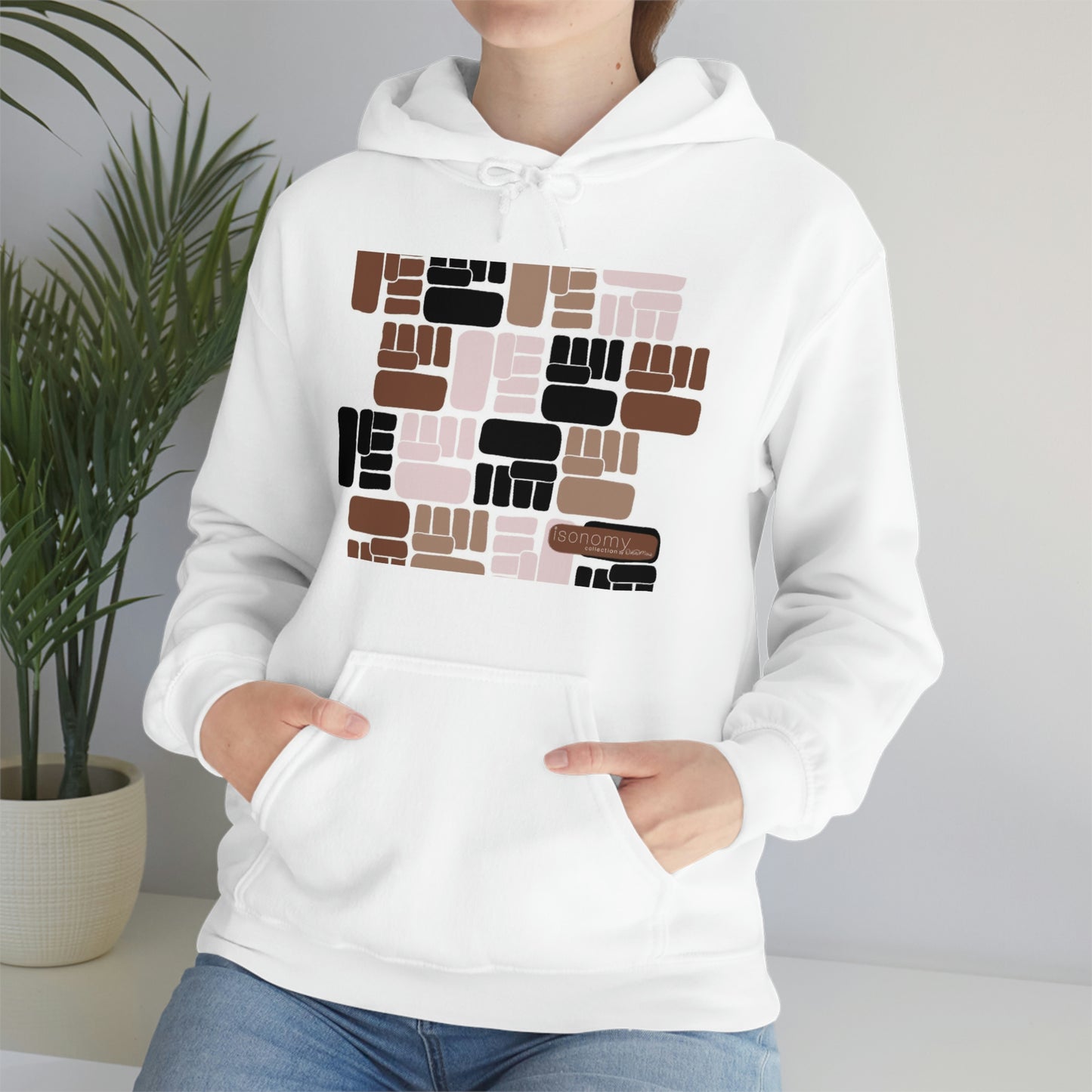 Brown Fist Heavy Blend™ Hooded Sweatshirt