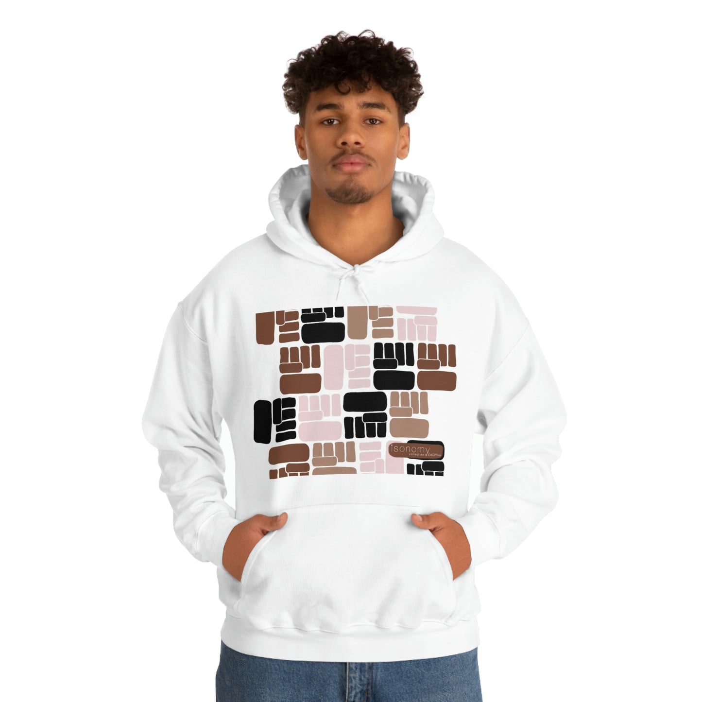 Brown Fist Heavy Blend™ Hooded Sweatshirt