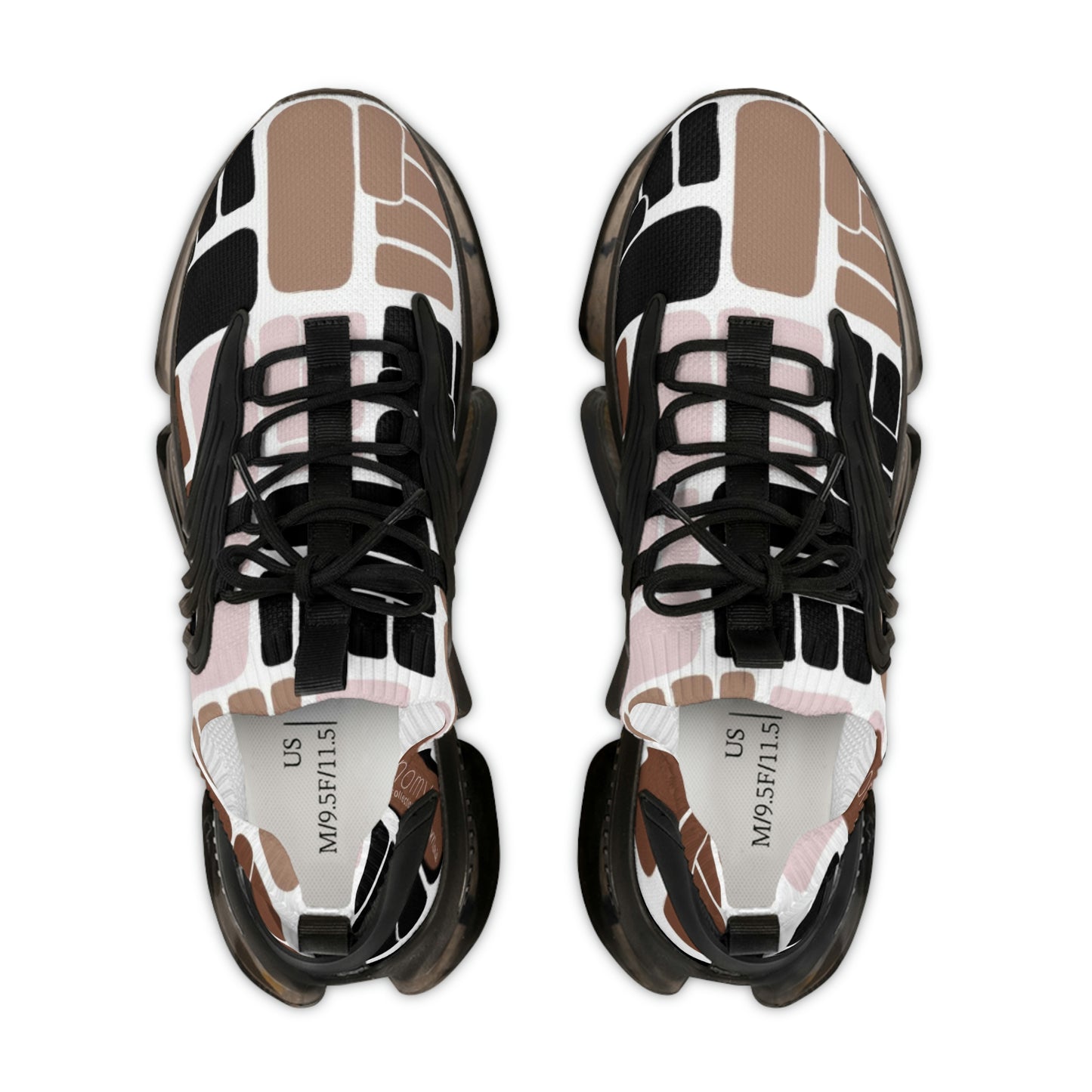 Men's Brown Fist Mesh Sneakers