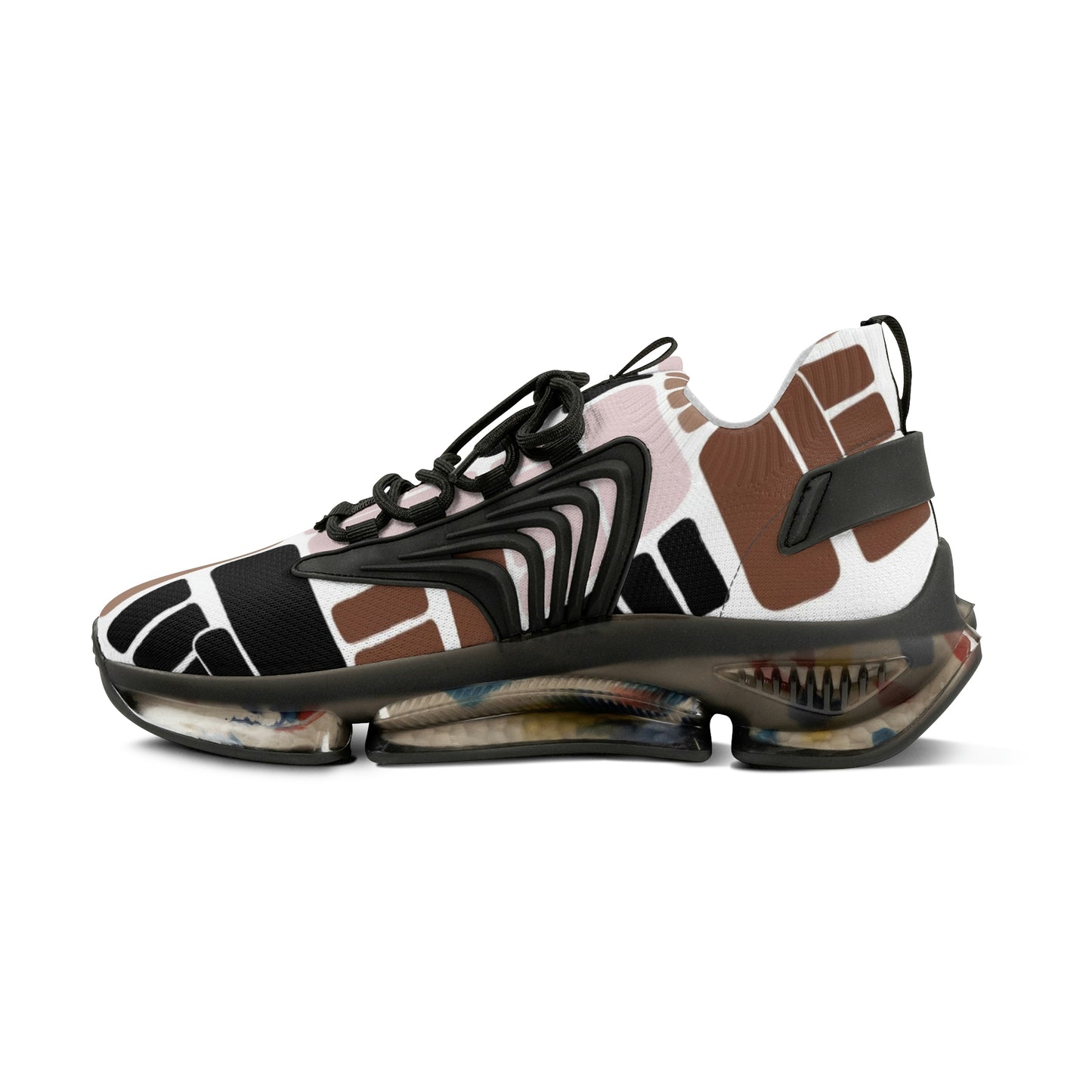 Men's Brown Fist Mesh Sneakers