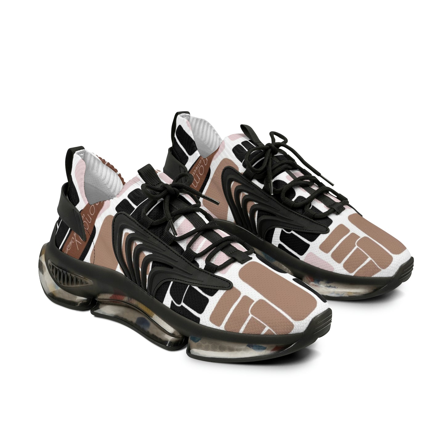 Men's Brown Fist Mesh Sneakers