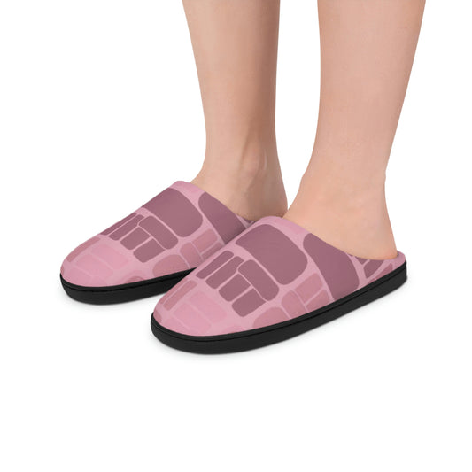 Pink Fist Indoor Slippers